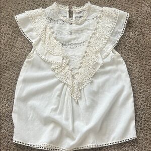Ulla Johnson Embroidered Bib Top